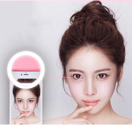 Electric LED Selfie Light , Selfie Led Ring 36 LED Light Enhancing Flash Lamp